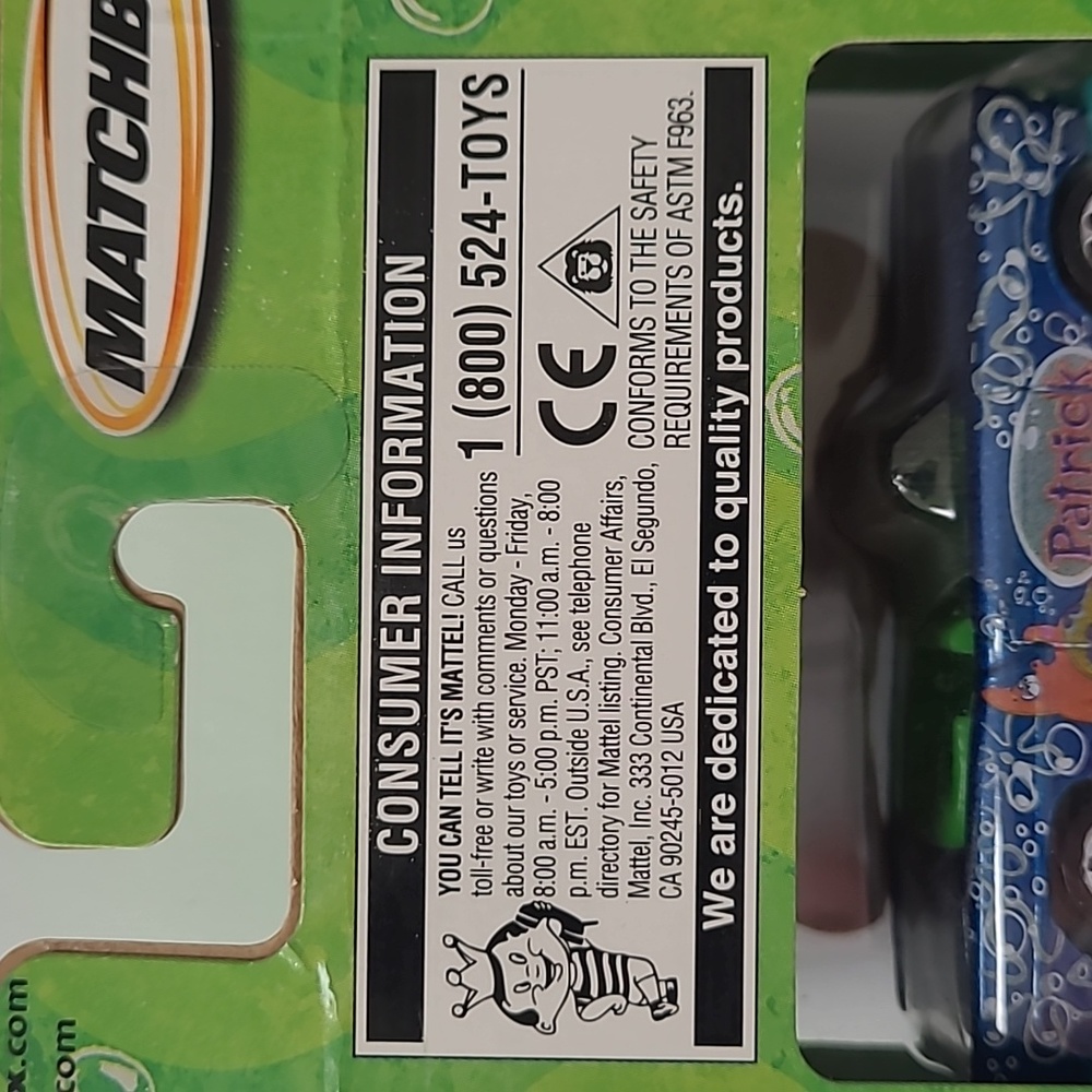 2002 SpongeBob Matchbox - Picture 6 of 10